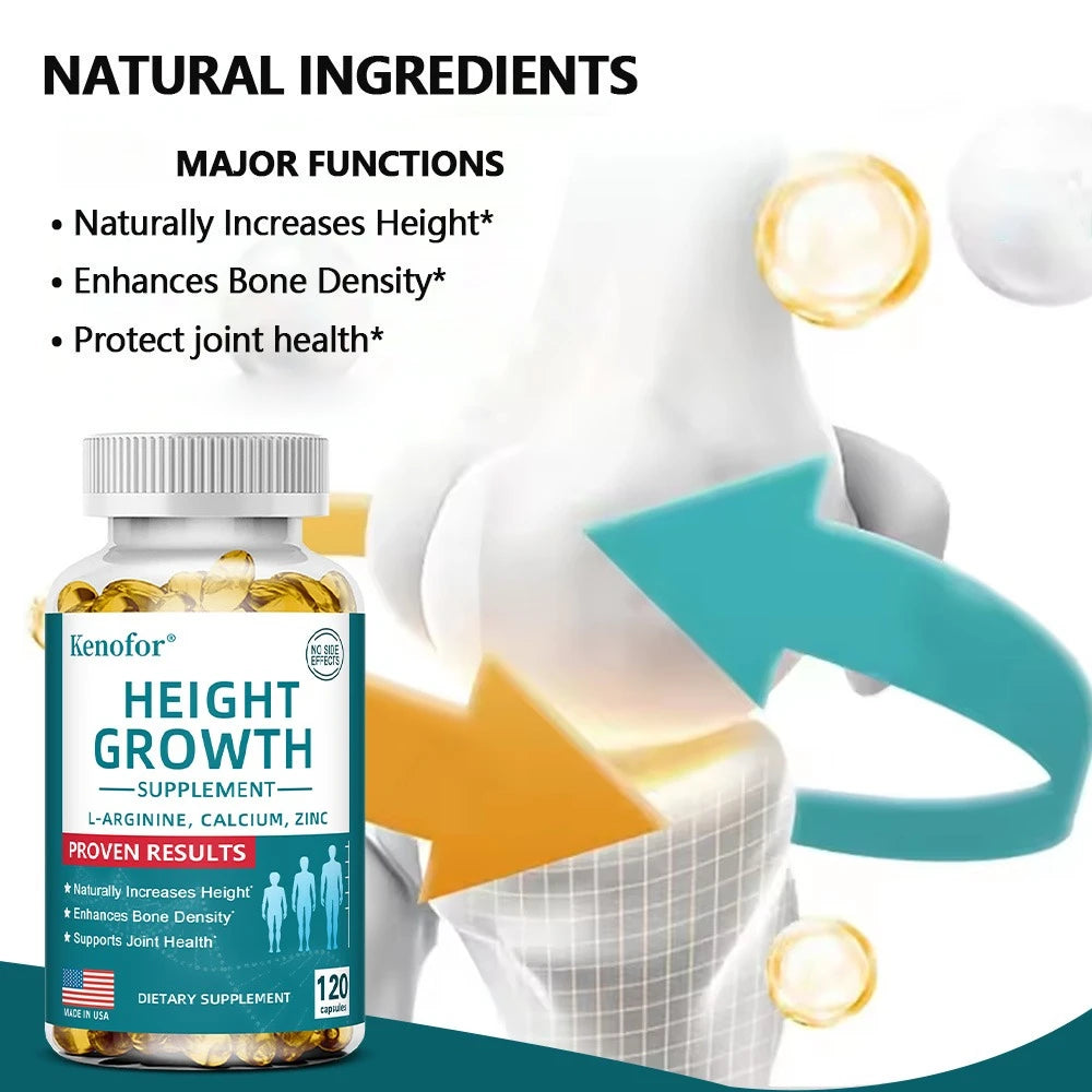 Suplemento de Vitamina D e Cálcio em Cápsulas Vegetarianas para Força Óssea e Saúde Corporal