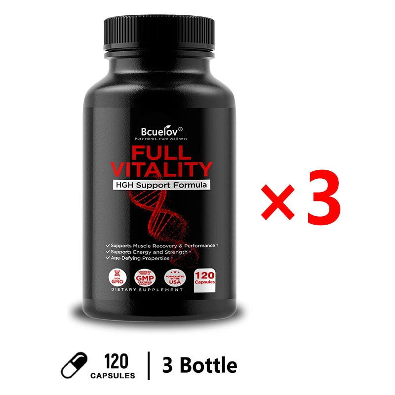 HGH Suplemento para Homens e Mulheres – Apoio Natural à Construção e Recuperação Muscular