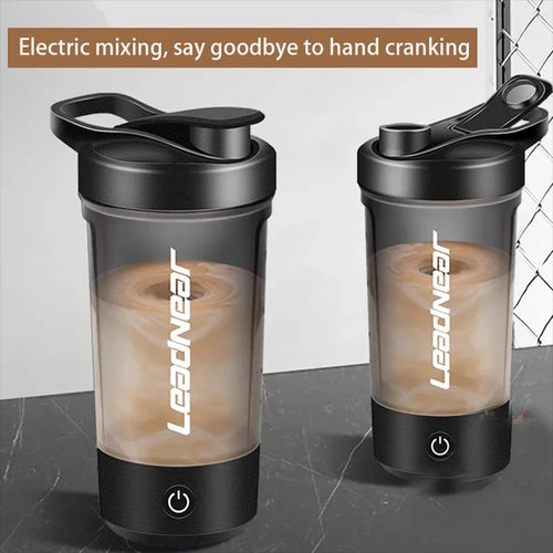 450ml USB Electric Portable Whey Protein Shaker bottle Fully Automatic Stirring Cup Rechargeable Gym BA Free Cocktail Blend