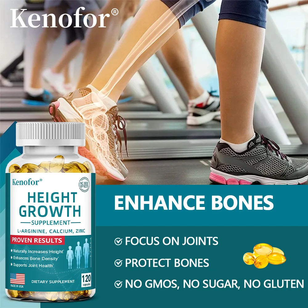 Suplemento de Vitamina D e Cálcio em Cápsulas Vegetarianas para Força Óssea e Saúde Corporal