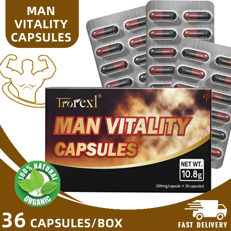 Ginseng + Epimedium: Cápsulas de Energia e Resistência Masculina para Homens que Querem Mais Desempenho nos Treinos — Fórmula Natural Sem OGM