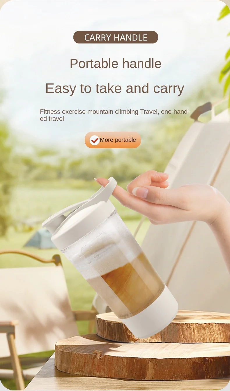 450ml USB Electric Portable Whey Protein Shaker bottle Fully Automatic Stirring Cup Rechargeable Gym BA Free Cocktail Blend